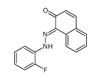 1-[(2-fluorophenyl)hydrazinylidene]naphthalen-2-one结构式