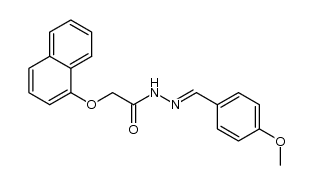 N'-(4-methoxybenzylidene)-2-(naphthalen-1-yloxy)acetohydrazide Structure