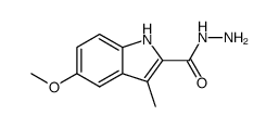 5-methoxy-3-methylindole-2-carboxyhydrazide Structure