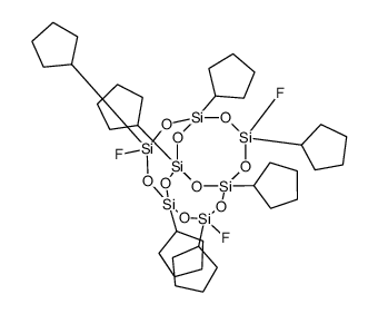 内-3,7,14-三氟-1,3,5,7,9,11,14-七环戊基三环[7.3.3.15,11]七硅氧烷结构式
