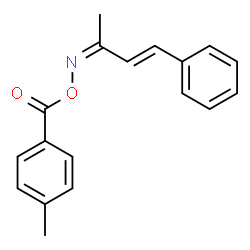 4-phenyl-3-buten-2-one O-(4-methylbenzoyl)oxime Structure