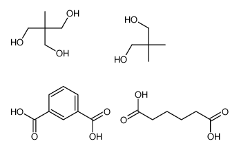 benzene-1,3-dicarboxylic acid,2,2-dimethylpropane-1,3-diol,hexanedioic acid,2-(hydroxymethyl)-2-methylpropane-1,3-diol结构式