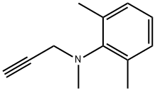 N-Methyl-N-(2-propynyl)-2,6-xylidine结构式