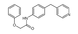 2-Phenoxy-N-[4-(4-pyridinylmethyl)phenyl]acetamide结构式