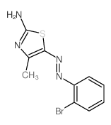 2-bromo-N-[(2-imino-4-methyl-1,3-thiazol-5-ylidene)amino]aniline structure