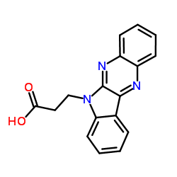 3-(6H-Indolo[2,3-b]quinoxalin-6-yl)propanoic acid Structure
