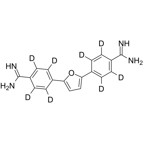 Furamidine-d8 structure