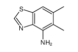 4-Benzothiazolamine,5,6-dimethyl-(9CI)结构式