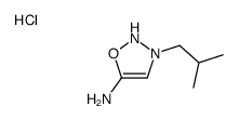 3-(2-methylpropyl)-2H-oxadiazol-2-ium-5-amine,chloride结构式