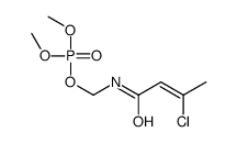 Phosphoric acid dimethyl 2-chloro-1-methyl-3-(methylamino)-3-oxo-1-propenyl ester structure