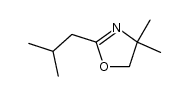 2-(2-methylpropyl)-4,4-dimethyl-4,5-dihydro-oxazole Structure