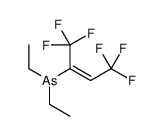 diethyl-[(Z)-1,1,1,4,4,4-hexafluorobut-2-en-2-yl]arsane Structure