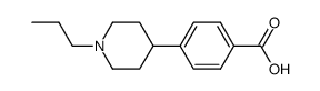 4-(1-propylpiperidin-4-yl)benzoic acid结构式