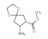1,4-Dioxaspiro[4.4]nonane-7-carboxylicacid,8-amino-,methylester,(7S,8R)-(9CI)结构式