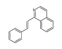 1-(2-phenylethenyl)isoquinoline结构式