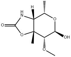 4H-Pyrano[3,4-d]oxazol-2(3H)-one,tetrahydro-6-hydroxy-7-methoxy-4,7a- structure