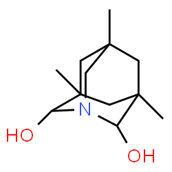 1-Azatricyclo[3.3.1.13,7]decane-2,8-diol, 3,5,7-trimethyl- (9CI)结构式