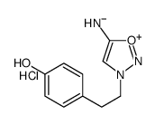 4-[2-(5-aminooxadiazol-3-ium-3-yl)ethyl]phenol,chloride结构式