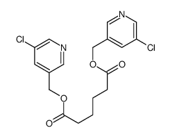 bis[(5-chloropyridin-3-yl)methyl] hexanedioate Structure