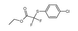 ethyl 2-(4-chlorophenylthio)-2,2-difluoroacetate结构式