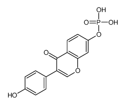 [3-(4-hydroxyphenyl)-4-oxochromen-7-yl] dihydrogen phosphate Structure