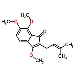 4,7,8-Trimethoxy-3-(3-methyl-2-butenyl)quinolin-2(1H)-one structure