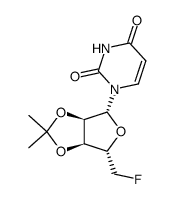 5'-fluoro-2',3'-O-isopropylidene-5'-deoxyuridine Structure