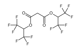 bis(1,1,1,3,3,3-hexafluoropropan-2-yl) propanedioate结构式