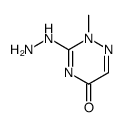 3-hydrazinyl-2-methyl-1,2,4-triazin-5-one Structure