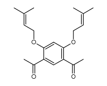 5-acetyl-2,4-bis(3-methylbut-2-enyloxy)acetophenone Structure
