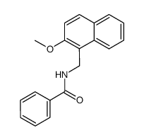 N-(2-methoxy-[1]naphthylmethyl)-benzamide结构式