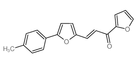 2-Propen-1-one, 1-(2-furanyl)-3-[5-(4-methylphenyl)-2-furanyl]- (en)结构式
