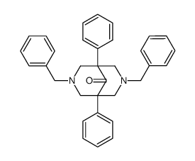 1,5-diphenyl-3,7-dibenzyl-3,7-diazabicyclo<3.3.1>nonan-9-one结构式