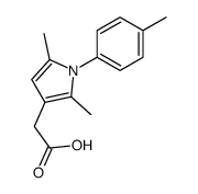 2-[2,5-dimethyl-1-(4-methylphenyl)pyrrol-3-yl]acetic acid Structure