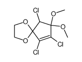 6,7,9-trichloro-8,8-dimethoxy-1,4-dioxa-spiro[4.4]non-6-ene Structure