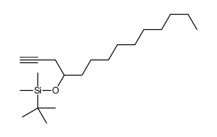 tert-butyl-dimethyl-tetradec-1-yn-4-yloxysilane Structure