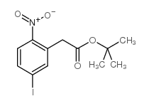 tert-butyl 2-(5-iodo-2-nitrophenyl)acetate结构式