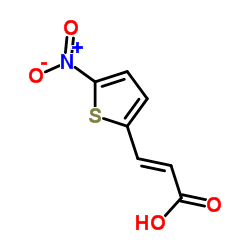 (2E)-3-(5-Nitro-2-thienyl)acrylic acid Structure
