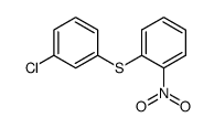 (3-chloro-phenyl)-(2-nitro-phenyl)-sulfide结构式