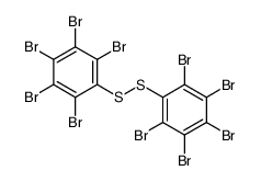 1,2,3,4,5-pentabromo-6-[(2,3,4,5,6-pentabromophenyl)disulfanyl]benzene结构式