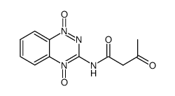 N-(1,4-dioxy-benzo[1,2,4]triazin-3-yl)-3-oxo-butyramide结构式