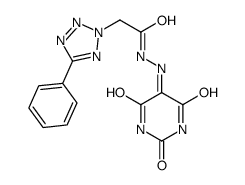 2-(5-phenyltetrazol-2-yl)-N-[(2,4,6-trioxo-1,3-diazinan-5-ylidene)amino]acetamide Structure
