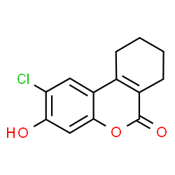 2-Chloro-3-hydroxy-7,8,9,10-tetrahydro-6H-benzo[c]chromen-6-one结构式