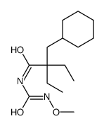 2-(cyclohexylmethyl)-2-ethyl-N-(methoxycarbamoyl)butanamide Structure