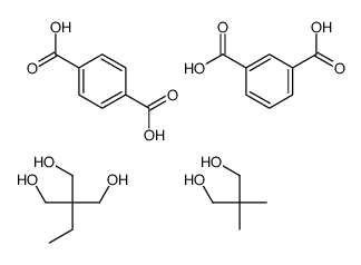间苯二酸与对苯二酸、新戊基二醇和三羟甲基丙烷的聚合物结构式