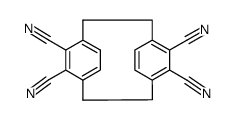 TRICYCLO[8.2.2.24,7]HEXADECA-4,6,10,12,13,15-HEXAENE-5,6,11,12-TETRACARBONITRILE, STEREOISOMER Structure