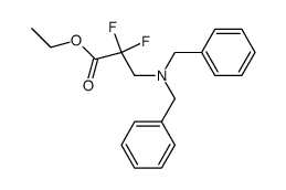ethyl 3-(dibenzylamino)-2,2-difluoropropanoate Structure