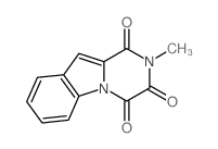 Pyrazino[1,2-a]indole-1,3,4(2H)-trione,2-methyl- Structure