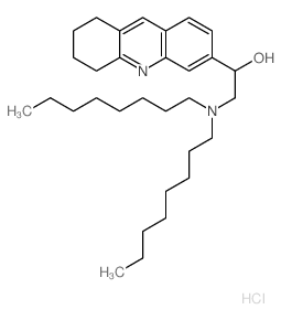 2-(dioctylamino)-1-(5,6,7,8-tetrahydroacridin-3-yl)ethanol structure