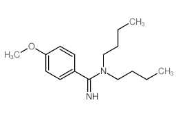 Benzenecarboximidamide,N,N-dibutyl-4-methoxy-, hydrochloride (1:1)结构式